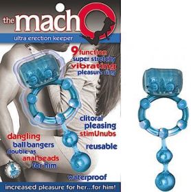 Ultra Erection Keeper Blue Cock Ring